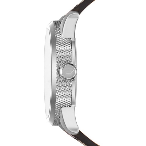 DIESEL • Rasp Brown Leather Watch DZ-1802 New Battery Ready To Wear Incl… - Picture 3 of 5